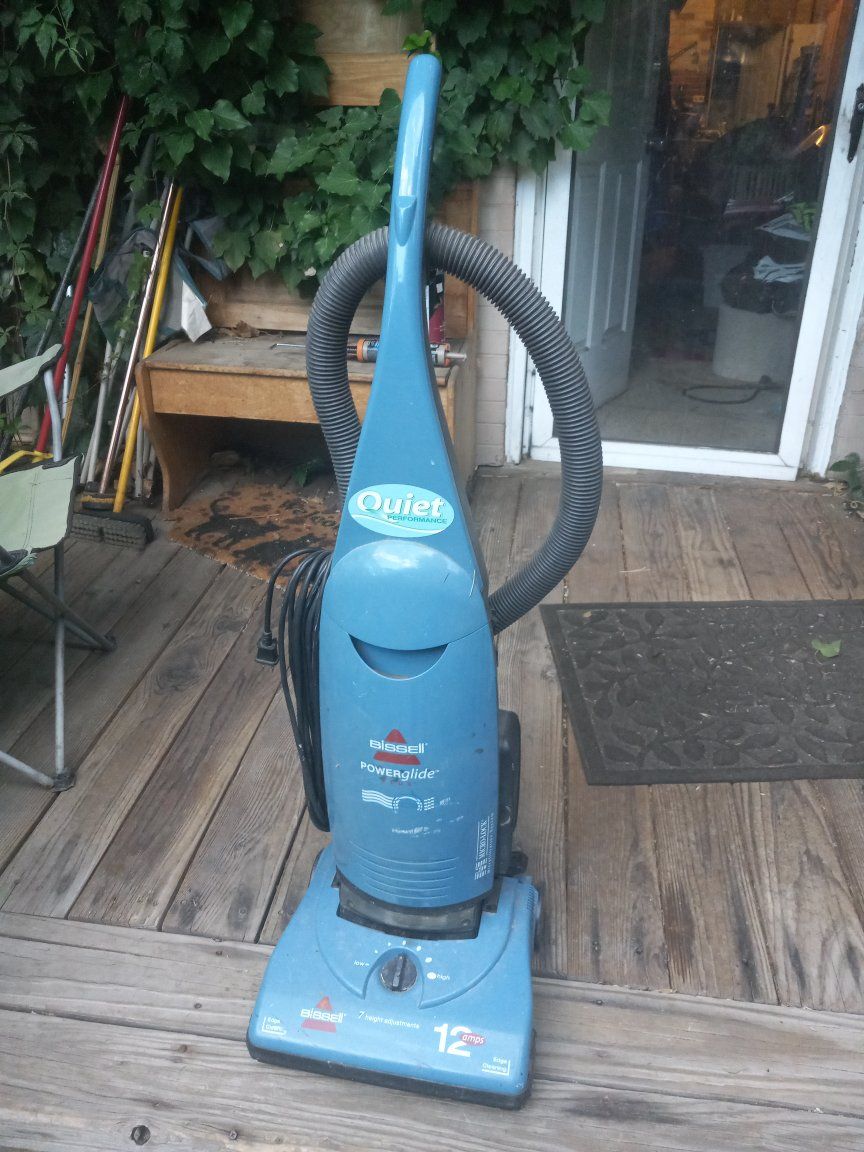 Bissell PowerGlide Quiet Performance Upright Vacuum Cleaner - 12 Amps, 7 Height Adjustments