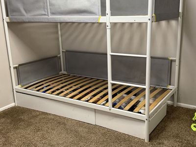 IKEA VITVAL bunk bed frame