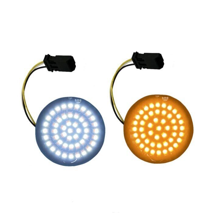 Custom Dynamics 4” Solid Amber/White Turn Signals