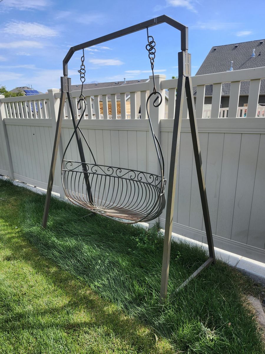 Metal swing