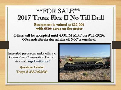 2017 Truax No Till Drill