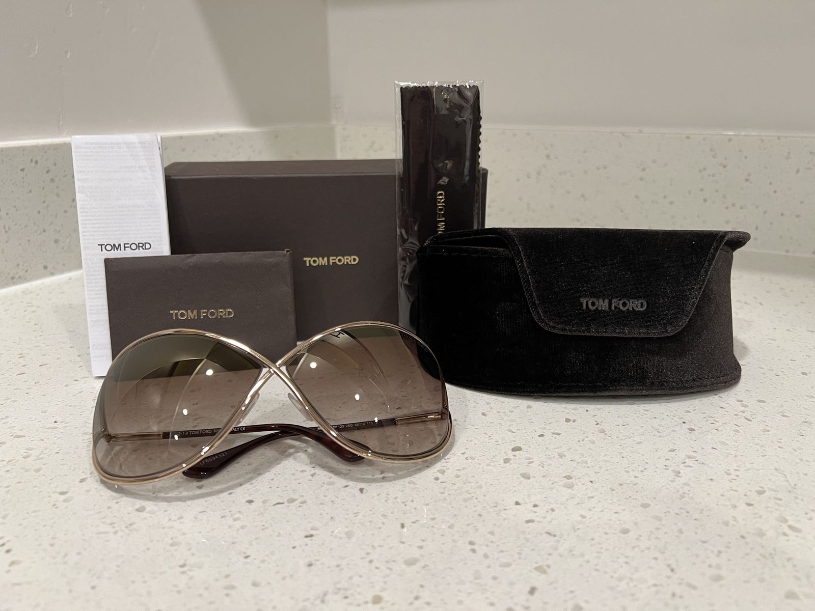 Tom Ford Sunglasses with Case and Accessories