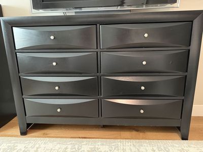 Black Dresser and/or Chest of Drawers