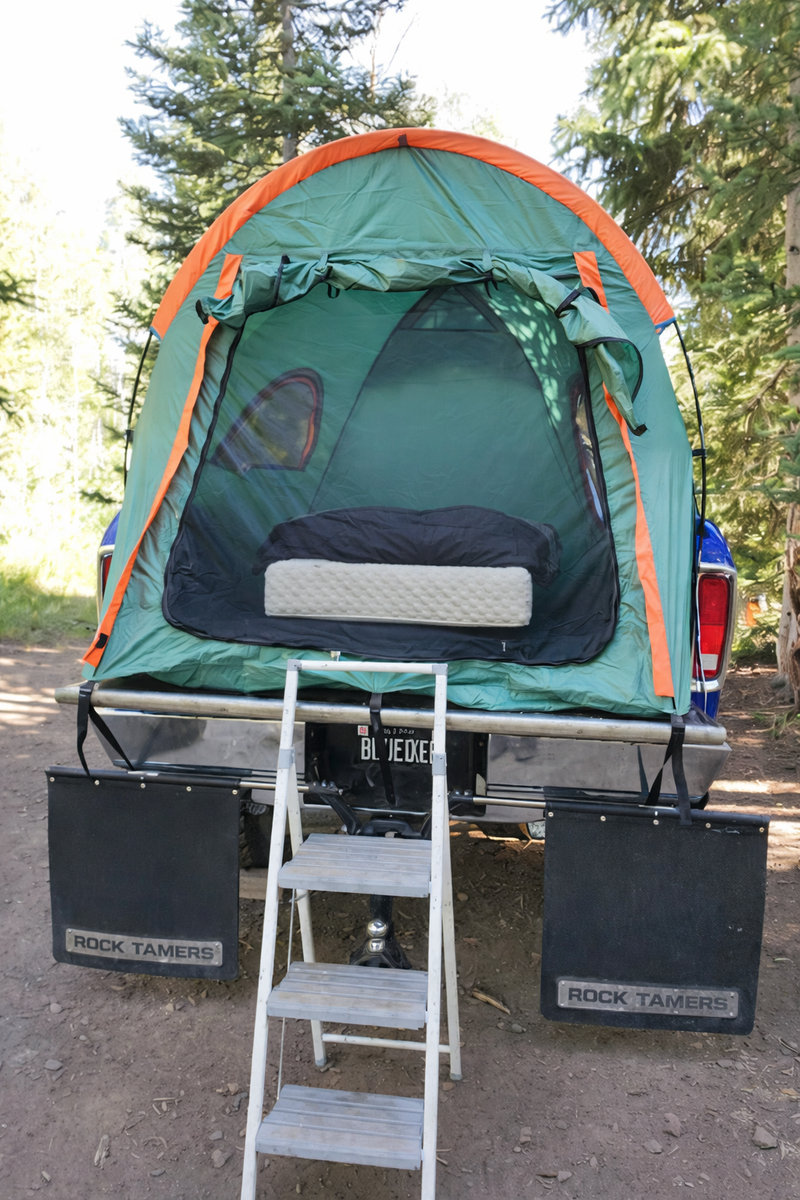 Complete 3 pc Outdoor Premium Sleep System: Extra-Wide Cot....6” Gel-Hybrid Foam Mattress.....Big/Tall Heavy Duty Sleeping bag