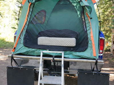 Complete 3 pc Outdoor Premium Sleep System: Extra-Wide Cot....6” Gel-Hybrid Foam Mattress.....Big/Tall Heavy Duty Sleeping bag