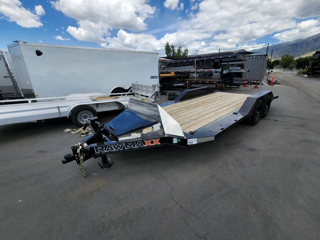 2026 RawMaxx 18' SLX 10K Car Hauler Flatbed Traile