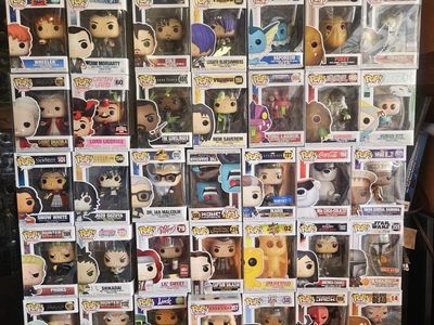 Large Lot of 60+ Funko Pop! Vinyl Figures - Wide Variety of Characters, In-Box Collector's Set