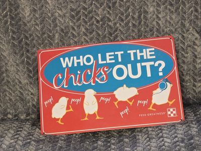 Tin Sign -Chicks