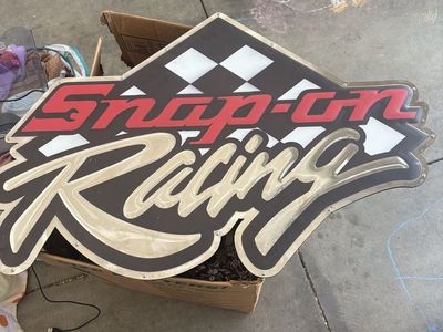 Retro Snap-on racing sign