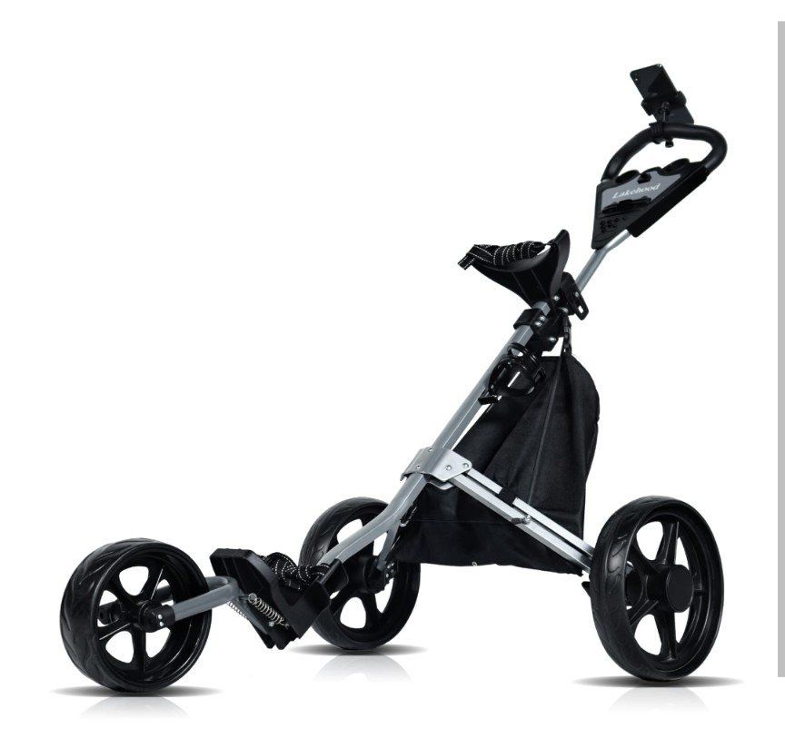 Lakehood 3-Wheel Golf Push Cart
