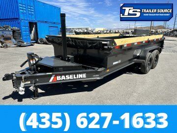 7x16 Diamond C Baseline HDU 208 Dump Trailer - 24" Sides - 16K GVWR