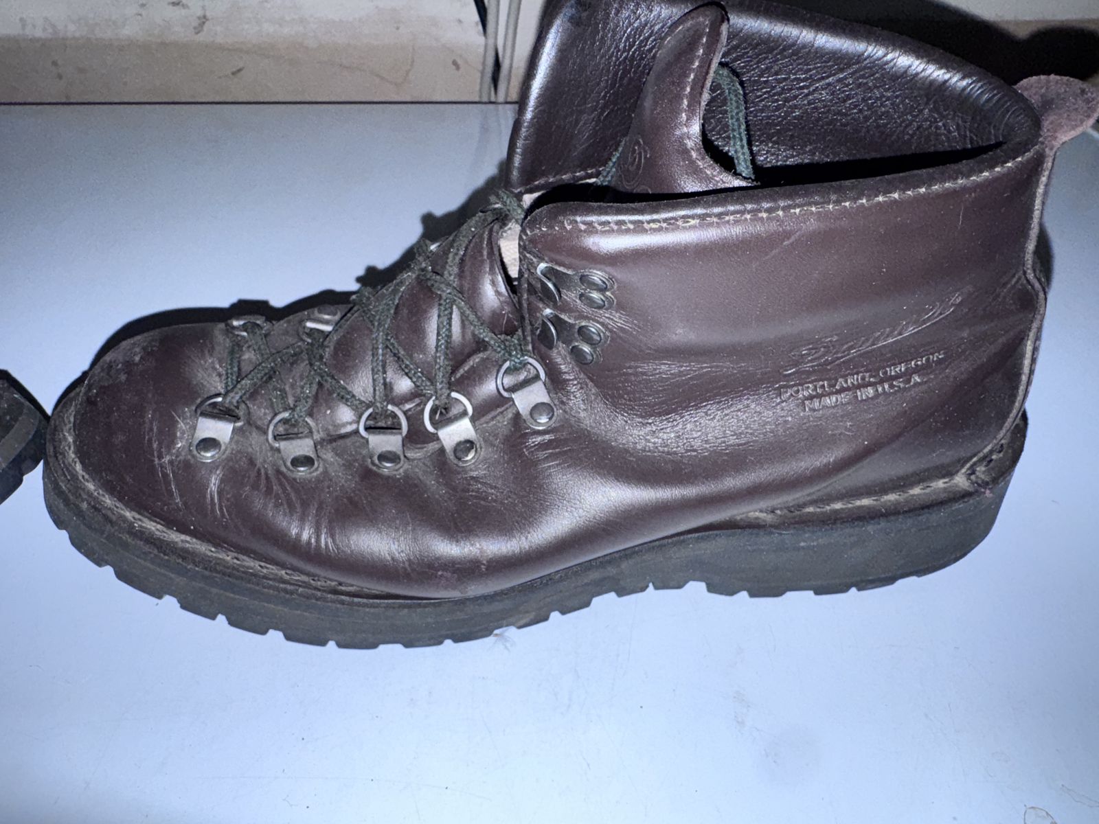 Danner Light Portland Oregon Made in USA Hiking Boots Brown Leather Men's Used