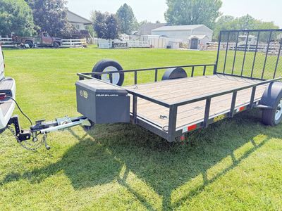 Big Bubba's Single Axle Utility Trailer with Ramp Gate & Toolbox