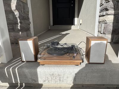Victrola Kingfield All-in-One Bluetooth Record Player with Speakers