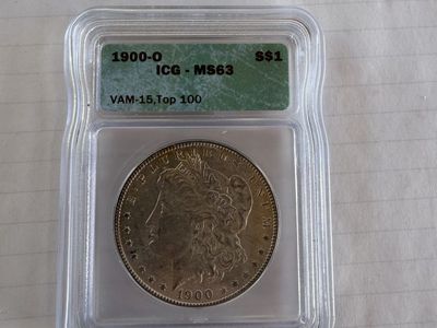 1900-O Morgan Silver Dollar ICG MS63 VAM-15 Top 100