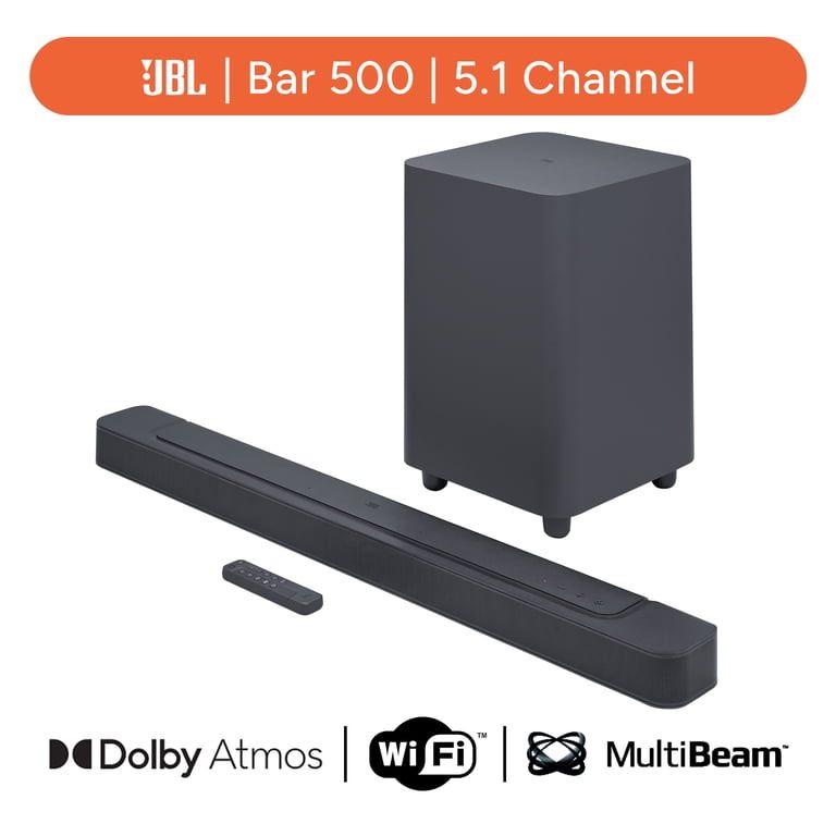 JBL Bar 500 5.1 Channel Soundbar with Wireless Subwoofer