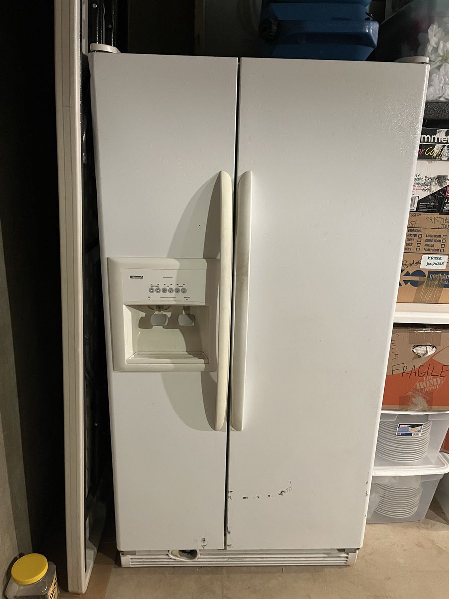 Kenmore Coldspot Side-by-Side Refrigerator w/ Accel-Ice Dispenser, White, 2005 Model
