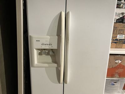 Kenmore Coldspot Side-by-Side Refrigerator w/ Accel-Ice Dispenser, White, 2005 Model