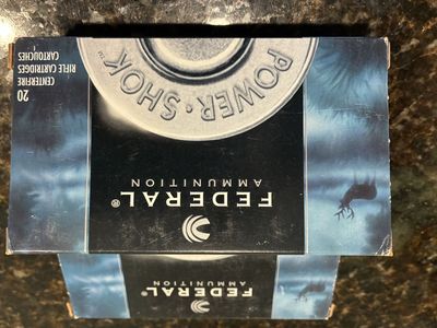 Federal Power-Shok 270 Win 130 Grain Soft Point Rifle Ammunition. 4 boxes