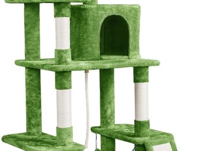 Green Yaheetech 63” Multi-Level Cat Tree Tower (New in box)