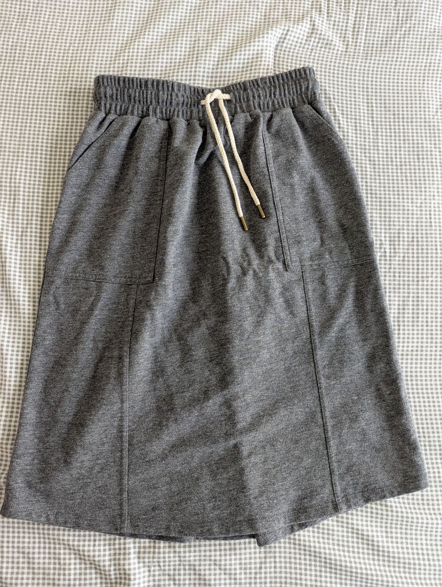Downeast Casual A-Line Gray Skirt, size XS