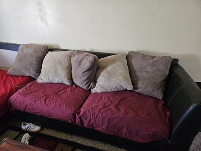 FREE COUCH AND OVERSIZED CHAIR - PICKUP ONLY BY 9/4 3PM!