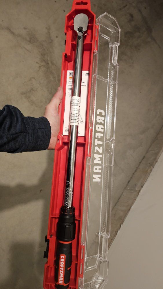Brand new Craftsman 1/2 drive torque wrench