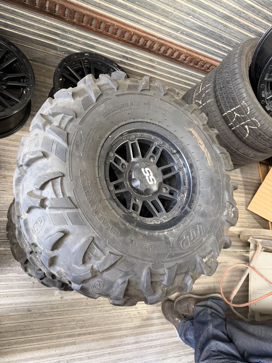 Used tires and wheels off a 2017 Polaris RZR 900 4-Seater