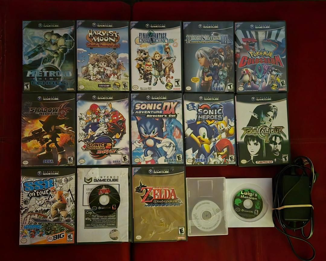 Nintendo Gamecube game bundle including PokeMon Colosseum! Trades considered!