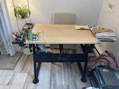 Art Drafting Desk and Chair
