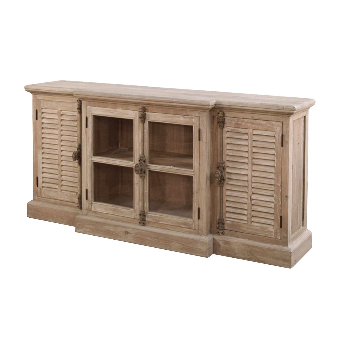 French Casement Media Console Washed