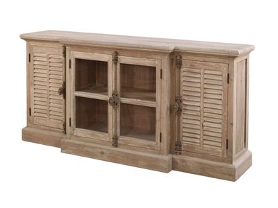 French Casement Media Console Washed
