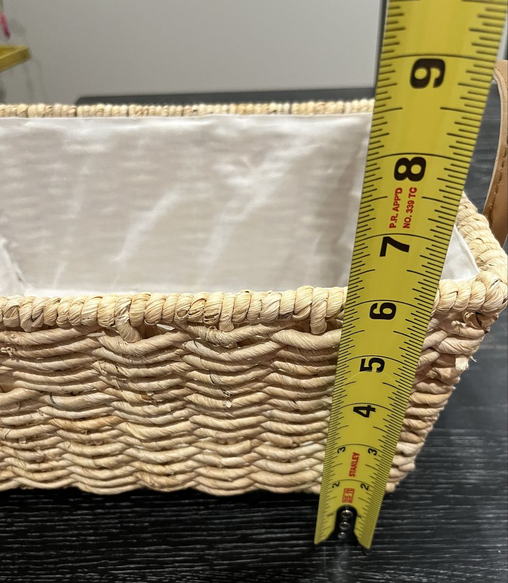 Wicker Cloth Lined Basket