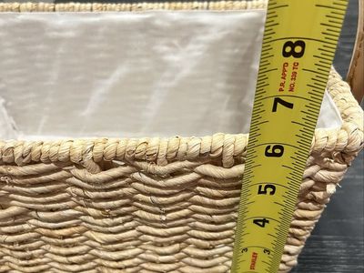 Wicker Cloth Lined Basket