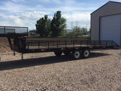 24 foot flatbed 5th wheel trailer