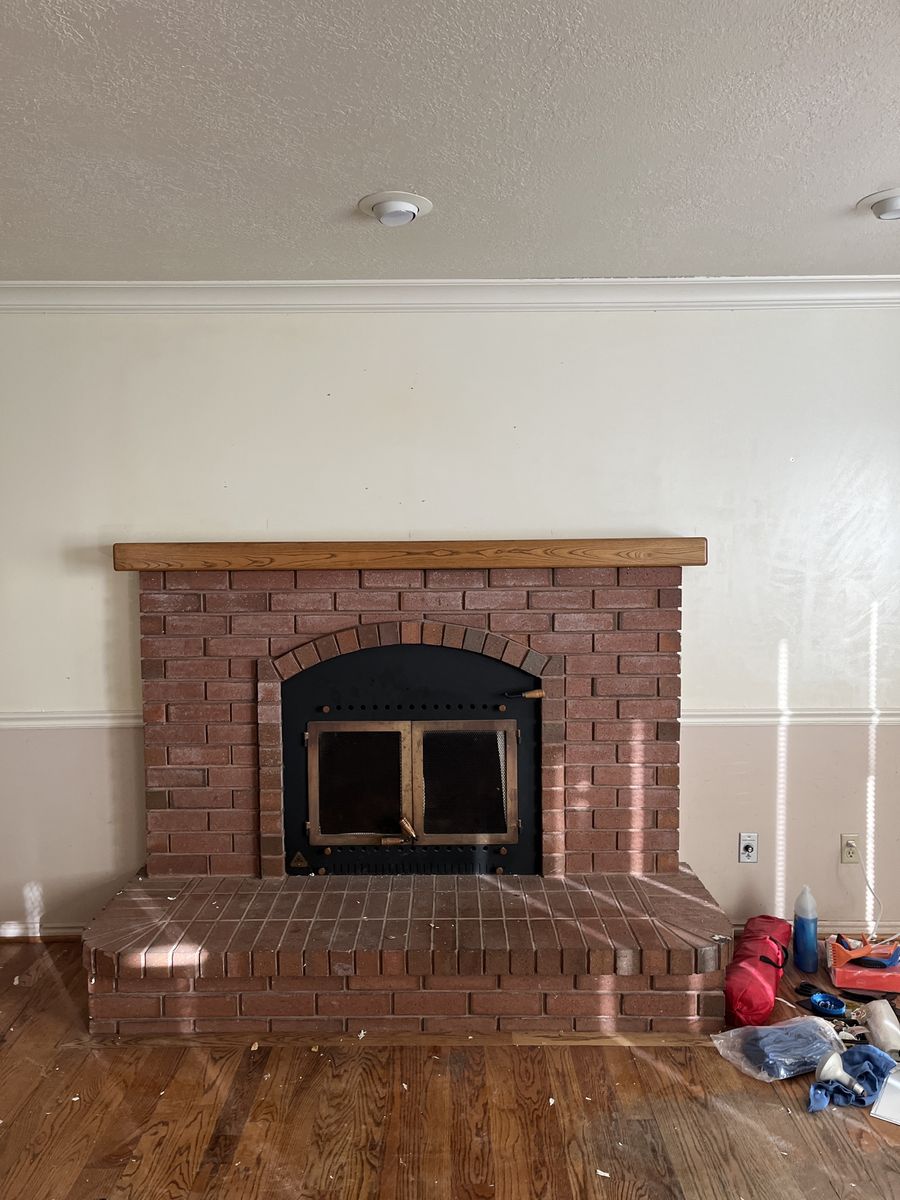 Alpine wood burning Fireplace