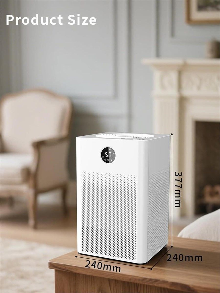 HD022 Small Quiet Dehumidifier for up to 1600 Sq Ft - White, Digital Display