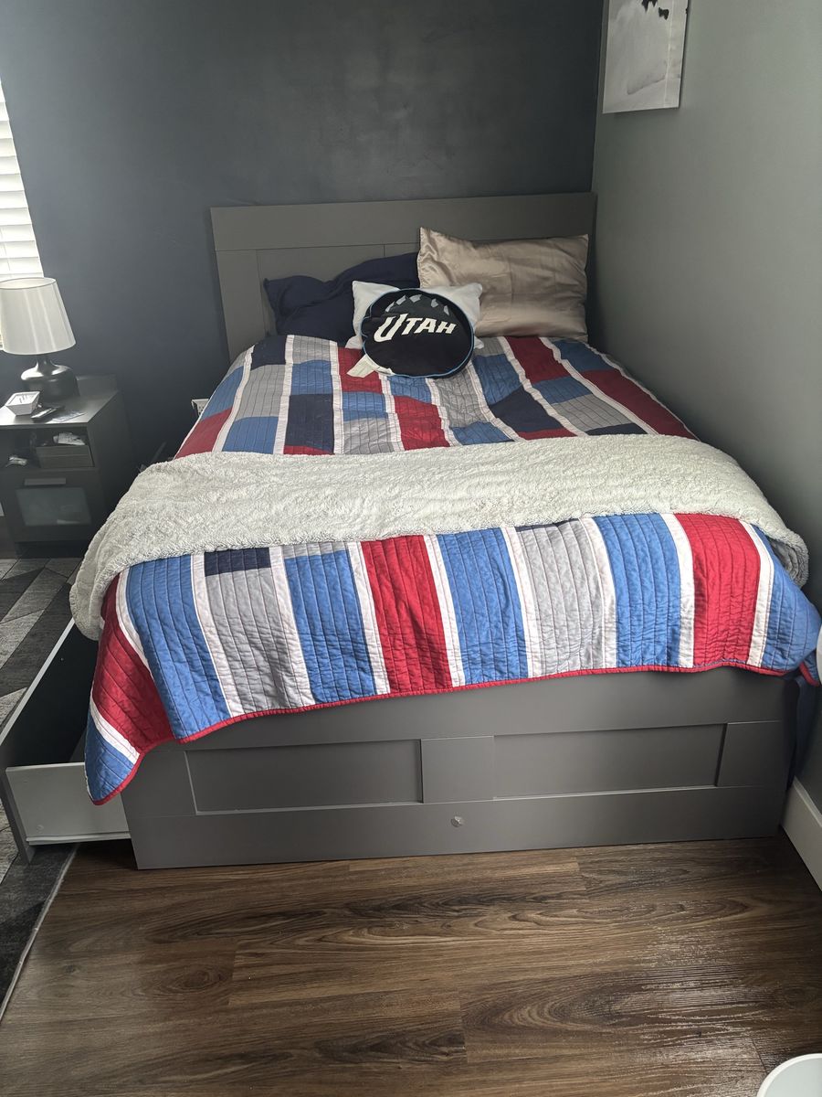 IKEA full storage bed