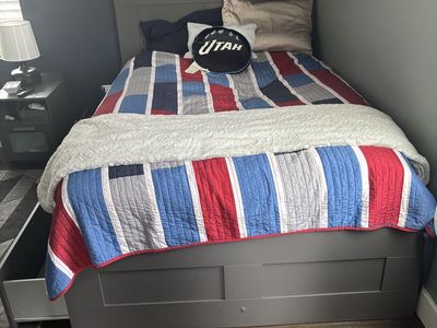 IKEA full storage bed