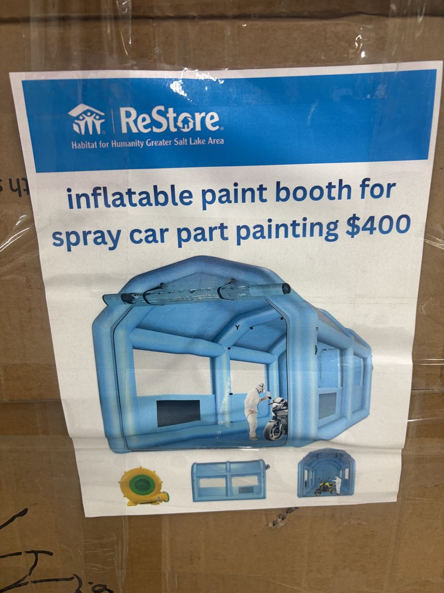 Inflatable Spray Paint Booth for Automotive Parts & Vehicles