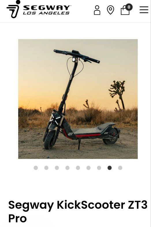 Segway KickScooter ZT3 Pro Electric Scooter