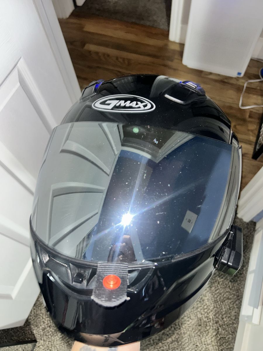 GMAX MD-04 Helmet Gloss Black with Clear & Tinted Visors. Size Small