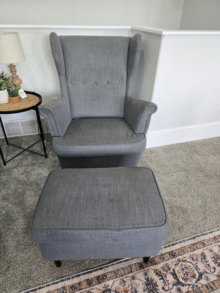 IKEA Armchair & Ottoman