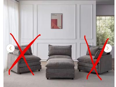 Cozy Gray Velvet Chaise Lounge Chair with Ottoman - Comfortable Seating Solution