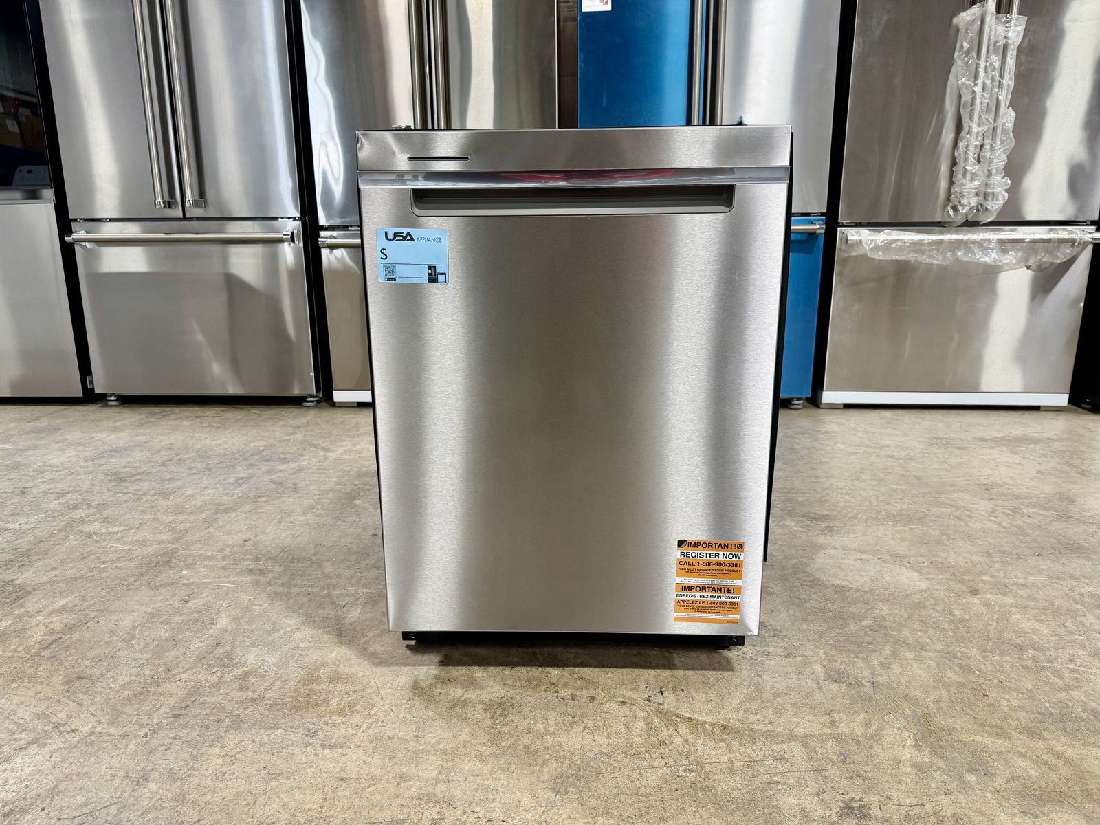 WHIRLPOOL STAINLESS STEEL DISHWASHER WITH ONE YEAR WARRANTY