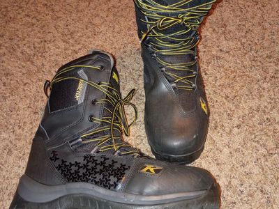 Klim Gore-Tex Snowmobile Boots Waterproof Thinsulate Insulated Black Yellow