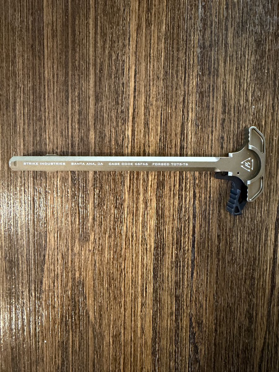 Strike Industries Forged 7075-T6 Charging Handle - FDE / Tan