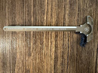 Strike Industries Forged 7075-T6 Charging Handle - FDE / Tan