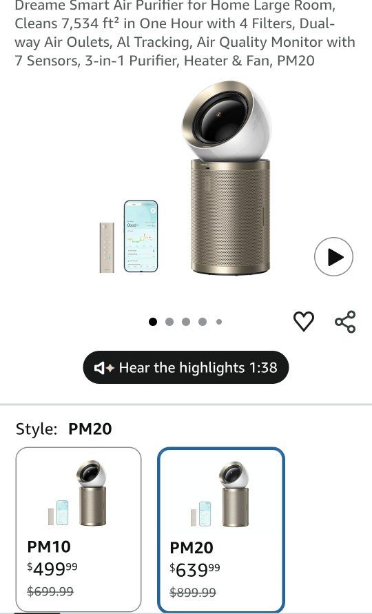 Dreame Air purifier