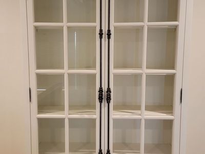 Wood Cabinet with Oak Finish from Restoration Hardware